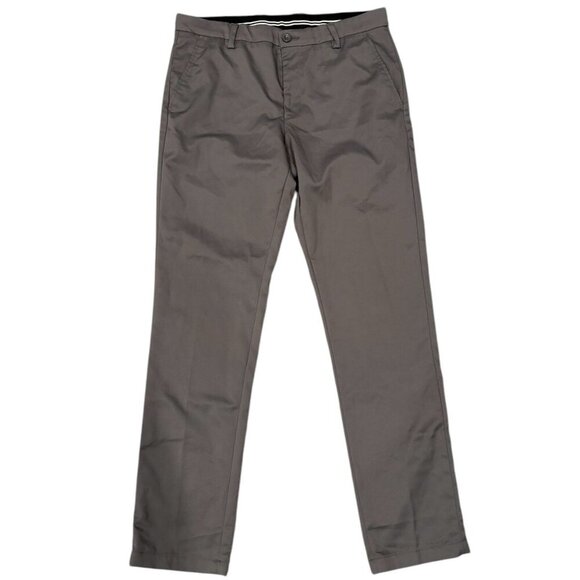 Essentials Slim Fit Chino Pants 34x34 Gray Stretch Casual‎ Menswear ✨ - Picture 1 of 5